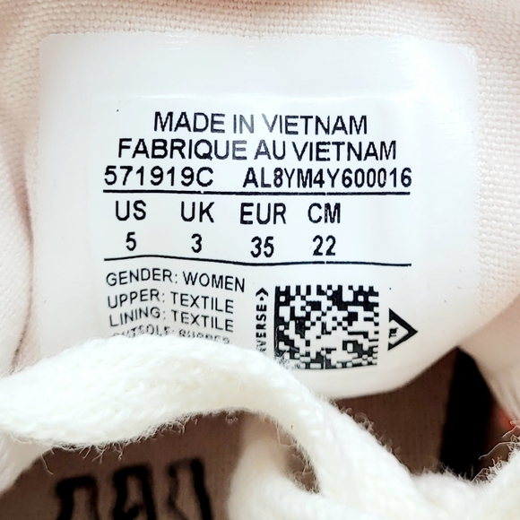 Converse Chuck 70 Hi Bright Poppy Egret Women's 5 - Picture 6 of 6